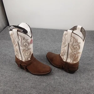 Laredo Myra Western Boots Women's 7M  White Sand Leather - Picture 1 of 9