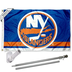 New York Islanders Flag Pole and Bracket Kit - Picture 1 of 8