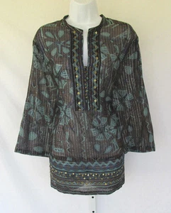 VINTAGE 1990s MILLENIUM COTTON SEQUIN BRASS BUTTON TOP BROCADE THREAD SIZE 18/20 - Picture 1 of 12