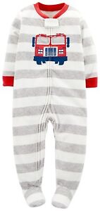 Carter's Baby-boys 1-pc Microfleece Footed Pajamas (Firetruck) (12- 24 Months)
