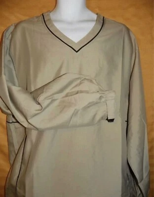 Cutter & Buck Bamboo Tan Men’s Medium M Golf Rain Repellent Logo Windshirt NWT - Image 1 of 4