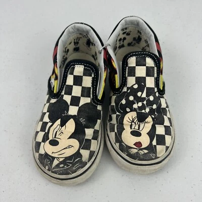Zapatos clásicos sin cordones Vans X para niños pequeños Disney Mickey & Minnie Mouse talla 8 Foto 1 de 4