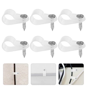 200 piezas clips de hebilla de fijación de alambre soporte de cable abrazaderas de pared para cables - Imagen 1 de 12
