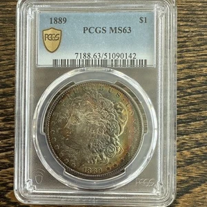 Massive Toner !! 1889 PCGS MS 63 Morgan Dollar !! - Picture 1 of 8