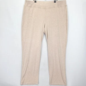 Chico's Zenergy XL / 16-18 Beige Tan Pull On Pants Stretch Comfort Travel Casual - Picture 1 of 10