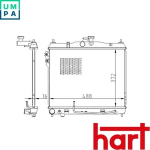 RADIATOR ENGINE COOLING 611 621 FOR HYUNDAI GETZ G4EA 1.3L G4EE 1.4L 4cyl GETZ - Picture 1 of 6