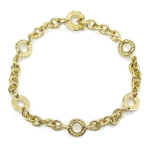 BVLGARI Pulsera Accesorios K18 Oro Amarillo Hombre Mujer Usado - Imagen 1 de 6