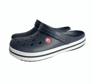 Sandalias zueco Crocs Crocband para mujer 7 para hombre 5 negro blanco unisex cómodas - Imagen 1 de 19