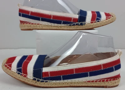 Alpargata plana Adrienne Vittadini para mujer * roja blanca azul sin cordones Foto 1 de 4