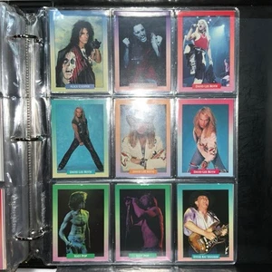 1991 Brockum Rock Cards Full Base Set Case - All 18 Stickers Promo Cards Vintage - Picture 1 of 20