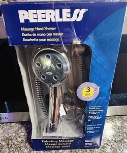 Peerless Edelstahl Massage Handbrause 76301 mit 3 Einstellungen 5 Fuß Kabel. Neu! - Bild 1 von 3