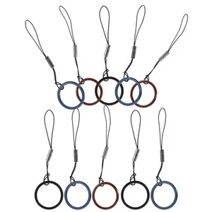 10 Pcs Cell Phone Holder Mobile Lanyard Case Ring Buckle Finger Rope - Photo 1 sur 12