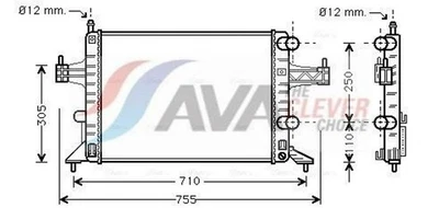 AVA COOLING SYSTEMS OLA2303 Kühler Wasserkühler Motorkühler für OPEL COMBO Tour - Bild 1 von 4