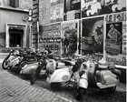 1955 VESPA MOTOR SCOOTER MOTORCYCLE 8X10 PHOTO ROME ITALY OLD POSTERS BACKGROUND