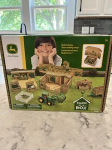 John Deere Farm in a Box 20 pc. Play set gift set Tomy - Picture 1 of 6