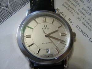 LIMES U73WSS0-LA1.1 38mm Ickler S. Steel Cal.2824-2 Automatic Men's Watch German - Picture 1 of 8