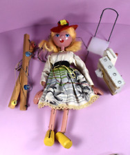 Vintage Pelham Mitzi Puppet Hand Made in England 1960's With Box, Stand