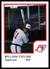 1986 ProCards Appleton Foxes NNO William Eveline   Appleton Foxes  Baseball Card