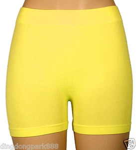Womens Stretch Seamless Casual Bike Shorts Cycling Exercise Yoga Workout - Picture 1 of 31