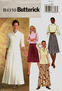 Butterick 4350 ~ Misses Loose-Fitting Skirt ~ Lined ~ Pleats ~ Sizes 6-8-10-12 - Picture 1 of 5