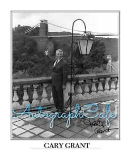 CARY GRANT Preimpresa Firmada Autografiada 8 X10 Foto Bristol + Certificado de Autenticidad - Imagen 1 de 3