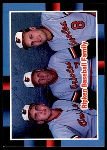 1988 Donruss - Mint -- Ripken Baseball Family (Billy Ripken/Cal Ripken Sr./Cal