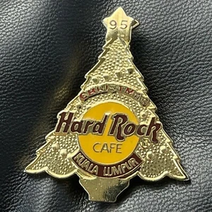 KUALA LUMPUR MALAYSIA🎸Hard Rock CAFE®HRC PIN✅1995 CHRISTMAS 95 STAR Gold Tree🎗 - Picture 1 of 2