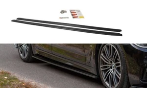 Side Skirts Diffusers Maxton Design Gloss Black ABS For BMW 5 G30 / G31 M Sport - Picture 1 of 7