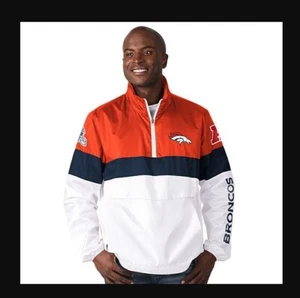 New Official NFL Denver Broncos G-III Mens No Huddle Packable Windbreaker Jacket - Picture 1 of 4