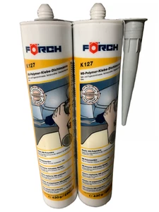 2x Förch Klebe Dichtmasse 430 g grau MS-Polymer K127 Karosserie - Bild 1 von 2