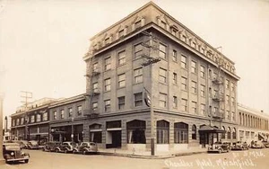 Postal J73/Marshfield Oregon RPPC c1930 Chandler Hotel 360 - Imagen 1 de 4