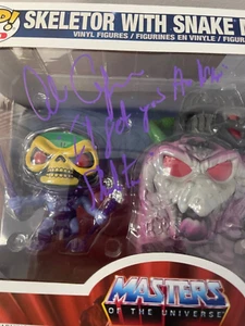 FUNKO POP ALAN OPPENHEIMER SIGNED AUTO MOTU SKELETOR WITH SNAKE MOUNTAIN JSA COA - Picture 1 of 8