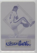 2013 Leaf Best of Baseball Printing Plate Magenta 1/1 Steve Carlton Auto HOF 2x6