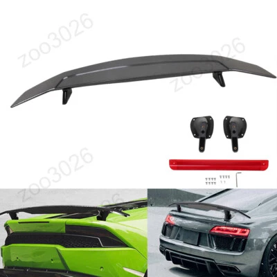 Custom Style ABS Car Rear Trunk Wing Racing Spoiler w/ Light 52" Universal Foto 1 de 4