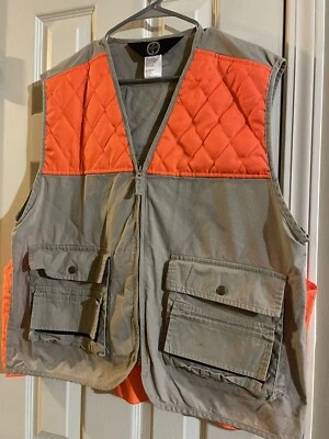 HUNTERS SELECT Outdoor bird hunting vest orange/tan size L New - Image 1 of 4