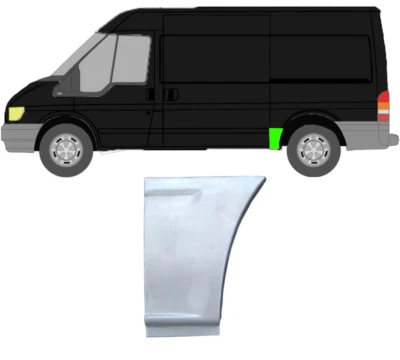 Guardabarros Para Ford Transit 2000 - 2013 Trasero Izquierdo - Imagen 1 de 3