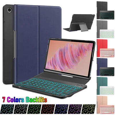 For Lenovo Tab Plus 11.5" TB351FU 2024 Tablet Keyboard Slim Leather Case Cover - Image 1 of 4