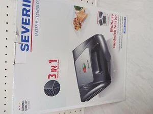 SEVERIN 3in1 Sandwichmaker - auswechselbare Platten - SA 2968 -- 5877/1803 - Bild 1 von 4
