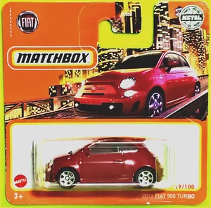 2021 MATCHBOX METRO #19/100 - 2019 FIAT 500 TURBO - SHORT CARD - Foto 1 di 1