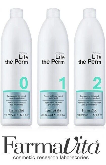 FARMAVITA Life The PERM 500ml LIQUIDO PERMANENTE PER CAPELLI RICCI DEFINITI