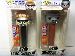 2 POP PEZ DISPENSERS STAR WARS SNAGGLETOOTH & LANDO CALRISSIAN - Picture 1 of 3
