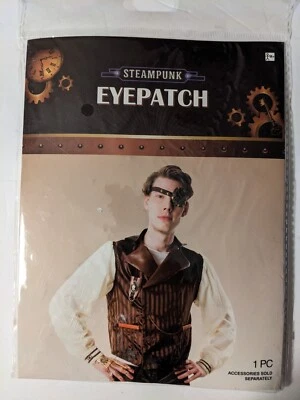 STEAMPUNK EYEPATCH Halloween DressUp Costume Cosplay NEW - Image 1 of 2