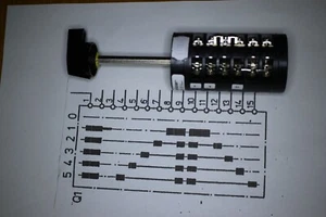Interruptor Interruptor Levas Sallzer S-212-643956 6 Niveles 6 Etapas NUEVO DE LOTE ANTIGUO - Imagen 1 de 1