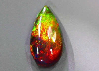 9.08 Cts "Aweosme Top 3D Flash_100% Natural Multicolor Sólido Welo Negro Ópalo" Foto 1 de 3