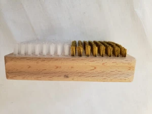 Ski-/Snowboardbürste NEU XCMAN Nordic Ski Tuning & Wachsbürste Nylon Messing Kombi - Bild 1 von 4