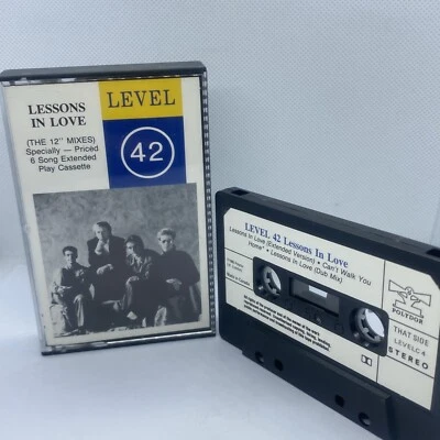 Level 42 Lessons In Love (the  12” Mixes) Cassette Maxi Single Made In Canada - Image 1 of 4