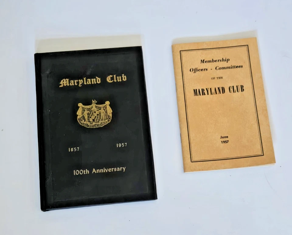 Книги Maryland Club 1957 — Конституция и членство — Вандербильт — Дюпон - Изображение 1 из 4