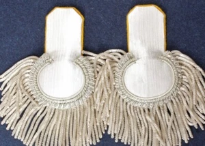Officers guards Eupalets Imperial Russia Curassiers, Silver with Yellow underlay - Picture 1 of 4