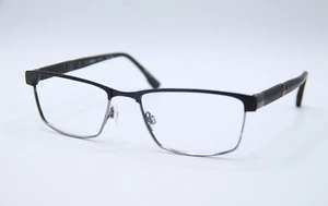 NEW FLEXON E1110 001 LATITUDE BLACK GREY AUTHENTIC EYEGLASSES 55-18 - Picture 1 of 4