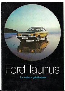 Ford Taunus 1971 French Market Sales Brochure L XL GT GXL Coupe Break Cortina - Picture 1 of 1